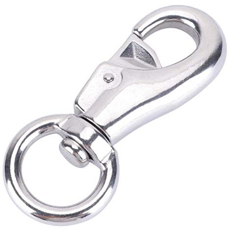 Mipcase Gancio Girevole A Scatto per Sedia Sospesa Robusto Gancio per Altalena in Metallo 102mm Accessorio per Sedia Amaca capacità di Peso 300kg