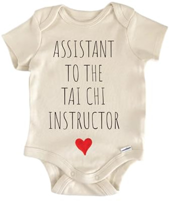NOFO VIBES Assistant To The Tai Chi Instructor - Baby Boy Girl Clothes Bodysuit Funny Cute