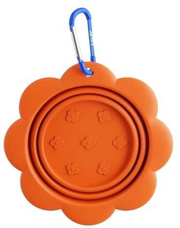 JAMPY Ciotola da Viaggio Pieghevole per Cani. Silicone Portatile con Gancio. Ideale per Acqua e Cibo in Passeggiate, Escursioni, Auto e Viaggi. Leggera & Facile da Pulire in Lavastoviglie.