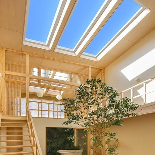 SAYEYBU LumièRe Naturelle du Jour, Ciel Bleu, TéLéCommande Wi-FI Intelligente, Panneau De Plafond LED, Plafonnier avec Puits De LumièRe Artificiel,Integrated,30 * 60 * 10cm