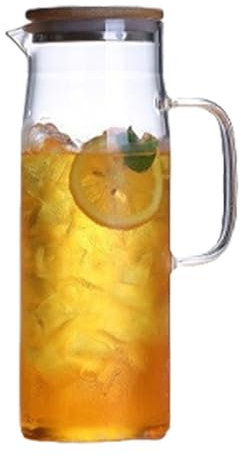 Beimus Brocca multifunzionale in vetro borosilicato per bevande calde e fredde, ideale per caffè freddo e latte