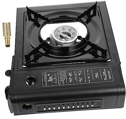 Didiseaon 1 Set Gas Portatile con Custodia Bruciatore per Bbq per Attività Facile Trasportare e Utilizzare Include Bombole Gas Compatibili