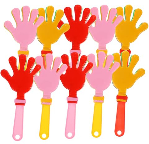 UKCOCO 20 Unitá Plastico Clapper per Feste, Creatore di Rumore Interattivo e Leggero per Bambini, per Celebrazioni e Giochi di Mani