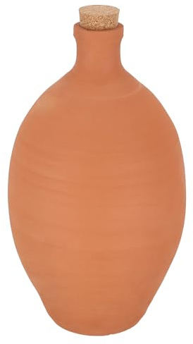 degawo Pot d'irrigation en terre cuite, taille XL, 6 l, permet d'économiser jusqu'à 70 % d'eau, contre les escargots, pour des racines saines, dosage automatique, 21 x 21 x 38,5 cm, en terre cuite et