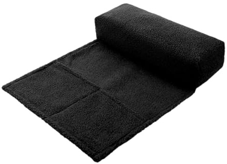 F Fityle Viscoelastic foam neck support pillow for sofa, ergonomic cervical comfort support headrest pad, adjustable height, suitable for recliners, office chairs, travel, and home use.
