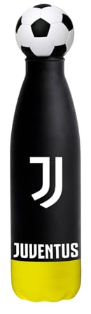 Seven Borraccia termica JUVENTUS Acciaio inox bpa free, 500ml, Copritappo in silicone, Mantenimento temperatura: caldo 12h/freddo 24h, Bambino, Ragazzo, Calcio, Prodotto ufficiale, Idea regalo