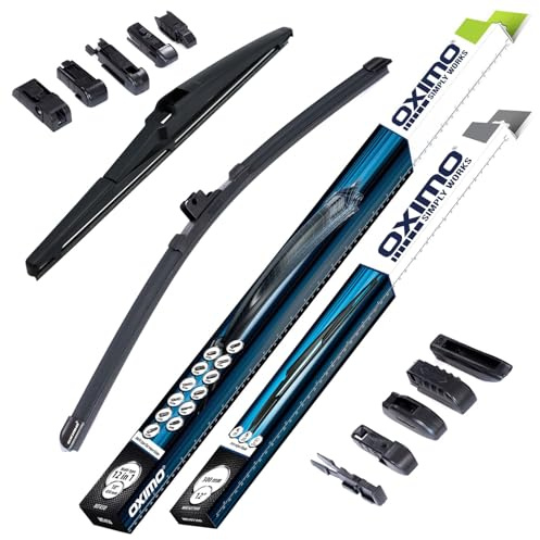 OXIMO Scheibenwischer für Toyota Aygo 2 II B4 Schrägheck ab 2014 | Front und Heckscheibenwischer, 2er Set Wischerblätter - vorne 650 mm, hinten 300 mm