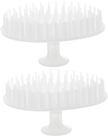TOKIDNY 2 Stück Kopfhautmassagebürste aus Polyethylen zur Haarreinigung und Ölentfernung Multifunktional mit Kreativem Design für Dusche und Bad Zufällige Farbe