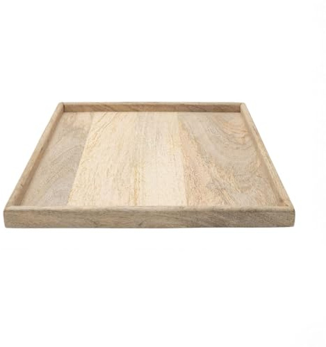 Arthur Cameron - Rennes, Large Square Wooden Serving Tray - Perfect Home Accessory & Table Decoration