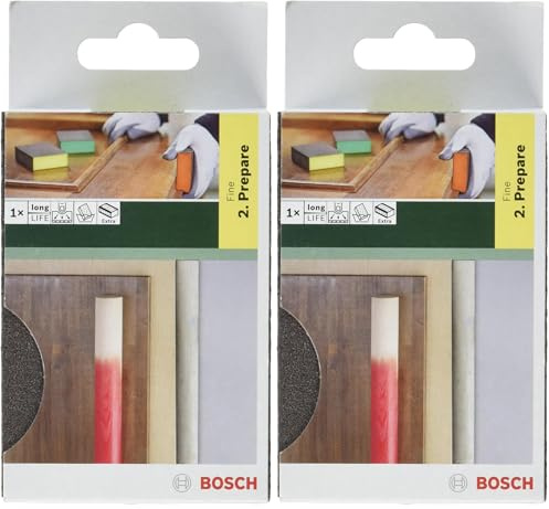 Bosch Professional Accessories Professional Schleifschwamm (69 x 97 x 26 mm, fein), 2609256347 (Packung mit 2)