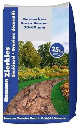 Hamann Mercatus GmbH Marmorkies Rosso Verona 30-60 mm 25 kg