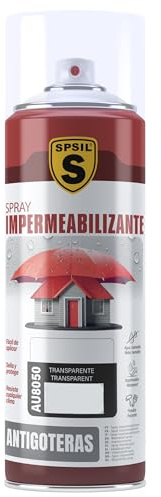 SPSIL Spray Sellador Impermeable Transparente 400ml - Spray Impermeabilizante Multisuperficie Antigoteo Anti-UV, Secado Rápido, Repara Grietas y Fugas, Interior y Exterior