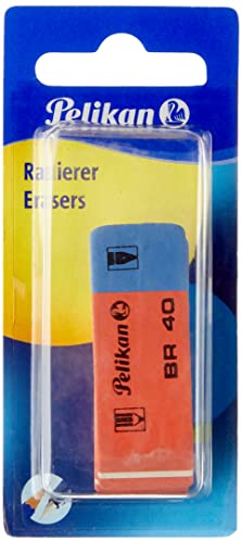 Pelikan BR40/2/B Radierer aus Kautschuk Verpackung, 2 Stück