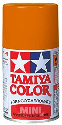 TAMIYA 86061 PS-61 Metallic Orange Polycarbonat 100ml - Sprühfarbe für Plastikmodellbau, Modellbau und Bastelzubehör, Sprühfarben für den Modellbau