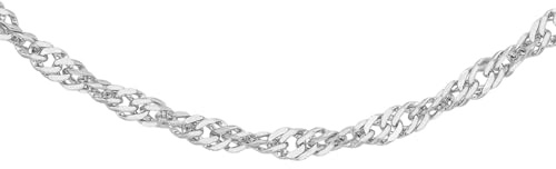Carissima Gold Damen 9k (375) Gold 0.9mm Diamantschliff Twist Panzerkette