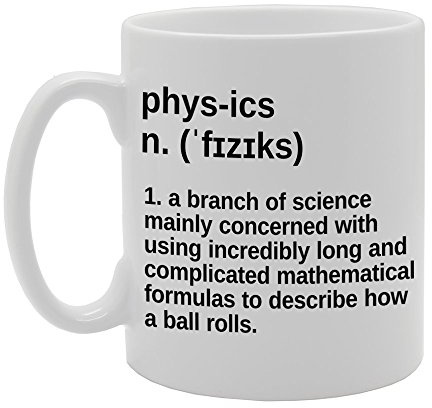 Coralgraph Inc MG1179 Funny Physics PHYS-ICS Meaning Novelty Gift Printed Tea Coffee Ceramic Mug