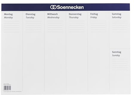 Soennecken Schreibunterlage 3666 58,9x41,9cm Papier 20Bl. weiß/blau