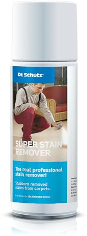 Dr. Schutz Fleckenspray R 200 ml | Fleckenentferner für textile Böden, Polster und Textilien |Fleckenspray für Fett, Öl, Farbreste, Kleber und mehr