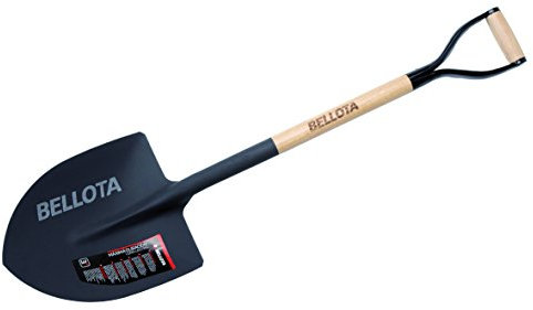 Bellota 5501-4 A - Pelle Pointue avec Poignée en Forme d'Anneau pour Creuser et Ramasser les Gravats, Outil pour l'Agriculture et la Construction