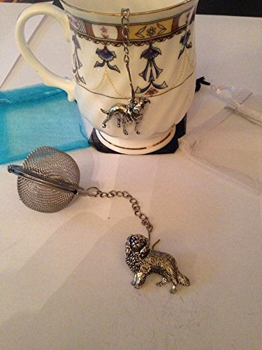 CAV King Charles Hund 5,1 cm Tee Ball Mesh-Ei Edelstahl Kugel Sieb D7