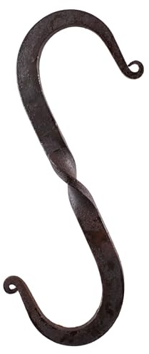 Battle-Merchant - handgeschmiedeter S-Haken, tordiert - Mittelalter, LARP, Lagerleben, Markt, Mittelaltermarkt, Aufhängen, Lagerküche, Garderobenhaken, vintage, indoor, outdoor