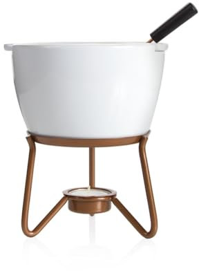 BOSKA Chocolate Fondue Pot Marie - Fondue Sets 2 to 4 Persons - Incl. Fondue Forks - Chocolate Fondue on Tea Light - 550 ml Volume for 400 gr Melted Chocolate