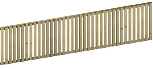 Premier Tuscany 6x1.5ft (W: 6ft x H: 1.5ft) Decorative Capped Vertical Slatted Trellis Pressure-Treated Garden Panel Fence Topper/Wall Art/Pergola/Divider Width 1828mm x Height: 468mm