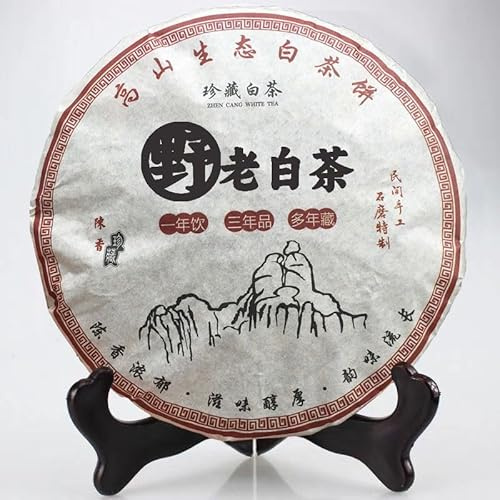 Hohe Qualität 350g Fuding Hochgebirgs-Bai-Cha-Kuchen Shou Mei Wild Aged Weißer Tee