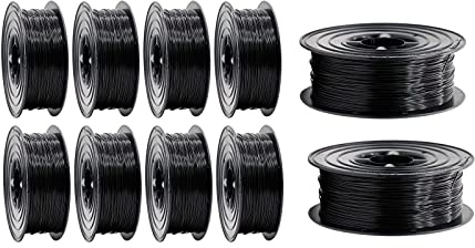 PETG Filament 3D Drucker 1,75mm / 10 x 1kg Rolle Schwarz für 3D Printer oder Stift 10er Set (10Kg)