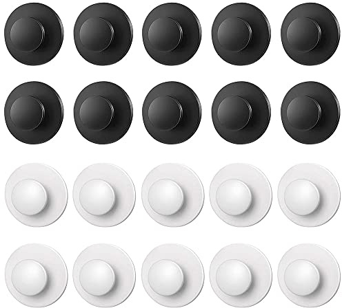 Lot de 20 poignées autocollantes solides en plastique - Pour armoire, fenêtre, miroir, portes coulissantes