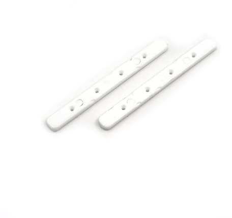 SPITBOARDS Fingerboard Board Rails Boardrails Set of 2 with Screws - White