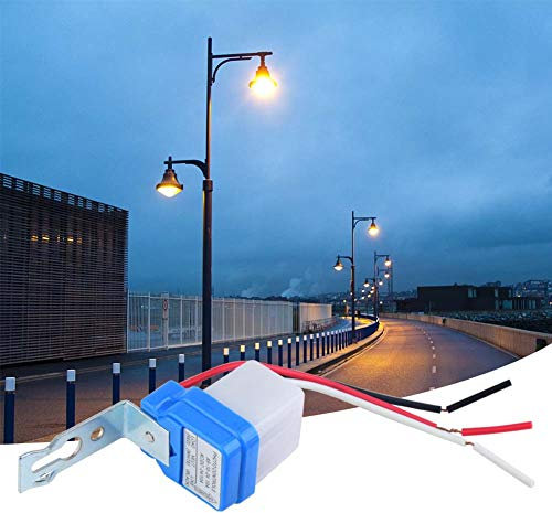 10A Lichtsteuerschalter, Außenlichtsteuerschalter Automatisches Ein-Aus Fotozellen-Lichtschalter Fotoschalter Lichtsensorschalter (24 V) (12V)