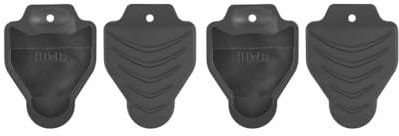 Mealoodiousmusea 2 Set 1 Paar Ersatz für SPD-SL/LOOK KEO/LOOK Delta Pedal Cleats Covers Rennrad Cleats Protector, schwarz, 94 x 70 x 16 mm