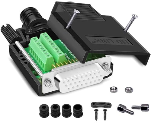 PENGLIN DB26 Lötfreier Buchse Seriell Adapter | RS232 D-SUB 26 Poliger Adapter,26 Pins Weiblich Connector mit Gehäuse Zubehör