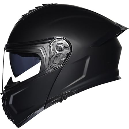 Klapphelm Flip up Motorradhelm Integralhelm Vollvisierhelm Herren Damen mit verstärktem Kinnschutz Chopper Moped Mofa Roller Modular Helm Motorrad mit ECE DOT Zertifizierungl