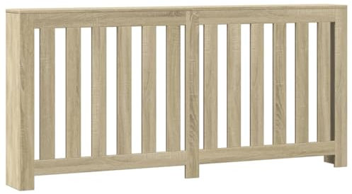 Tidyard Heizkörperverkleidung Heizungsabdeckung Heizungsverkleidung Heizkörperabdeckung Heizung Abdeckung Heizkörper Sonoma-Eiche 175x20x82 cm Holzwerkstoff