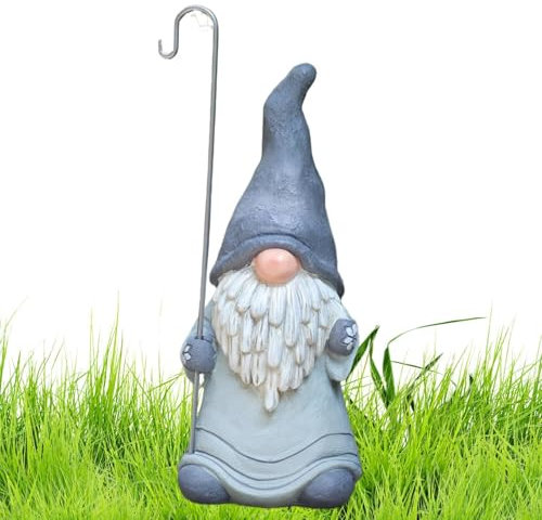 Gnomo Da Giardino - Figurina Di Gnomo In Resina, Gnomo Da Giardino Per Esterni - Statua Di Gnomi Per Decorazione Da Giardino In Resina Per Esterni, Ornamenti Per Gnomo Da Esterno Statua Nana Per Giard