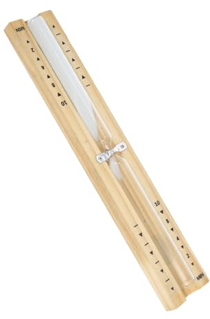 VOSAREA Wooden Hourglass Timer for Sauna 10 Minutes Sand Timer with Sand Decorative Sand Clock for Home Kitchen and Office Portable Hourglass Sauna Reminder