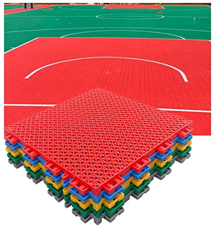 Antiscivolo comodo di collegamento modulare delle mattonelle 30.4CM della pavimentazione all'aperto del campo da pallacanestro