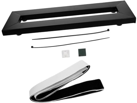 JOINPAYA Effektpedalboard mit Werkzeugfreier Montage aus Schwarzer Legierung für Gitarre für Aufnahmen und Live Auftritte