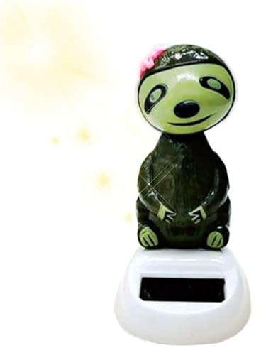 Décorations Pour Tableau De Bord De Voiture | Figurine de Paresseux Oscillante pour Tableau de Bord à Énergie Solaire - Figurines Animales Résistantes Aux Intempéries, Accessoires Intérieurs Automobil