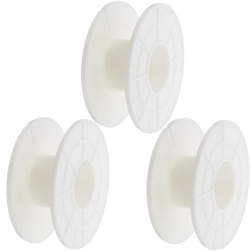 CATIEBYE 3 Pcs Empty Cable Reel, Plastic Cable Carrier for Extension Cord Storage, Stable, Drop-Resistant and Portable Wire Management for Home or Workshop