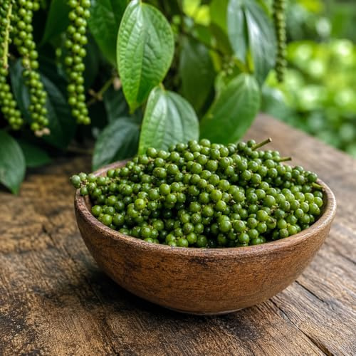 Semi di Pepe Verde – Piper Nigrum, Pianta Aromatica e Speziata da Coltivare in Vaso e Giardino – 25 Semi Selezionati per Orto, Balcone e Serra – Ideale per Amanti delle Spezie piante Esotiche