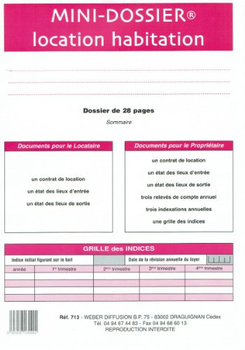 WEBER Formulaire fran‡ais Mini dossier location-habitation