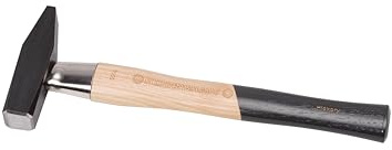 Peddinghaus Schlosserhammer Indu mit Hickorystiel 300g - Schlagkopfsicherung - rutschsicherer Griff - vernickelte Schlagschutzhülse