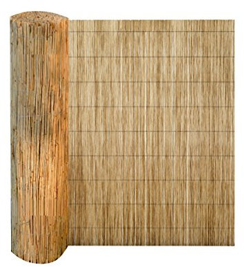 Sichtschutz 600 cm lang aus Schilfrohr Wind-Schutz Schilfmatte Schilfrohrmatte Blickschutz für Balkon (120 cm H x 600 cm L)