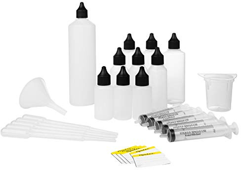 Oputec Liquid Misch Set XL 42 TLG.: 30ml, 50ml, 100ml, 250ml, Messbecher, Spritze, Pipette, Etiketten