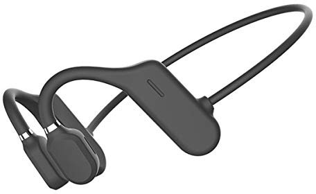 Queen.Y Bone Conduction Headphone Bluetooth Open Ear Wireless HiFi Stereo Earphone with Mic for Sports Fitness Cycling Running Driving (Black)