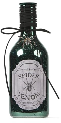 Generique - Spinnengift-Phiole Halloween-Partydeko grün 22 cm