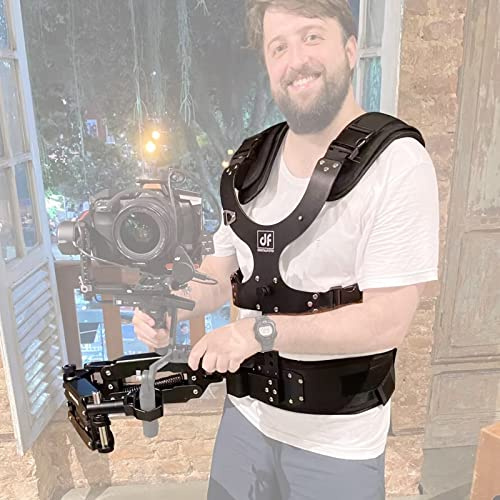 DF DIGITALFOTO Thanos Pro C3II Gimbal Vest Steadycam System with Angle Adjusting Adapter, Compatible with DJI RS2/RSC2/RS3/RS3Pro/RS4/RS4Pro ZHIYUN Crane 3S/FeiyuTech Scorp Pro, Payload 5-12.5kg